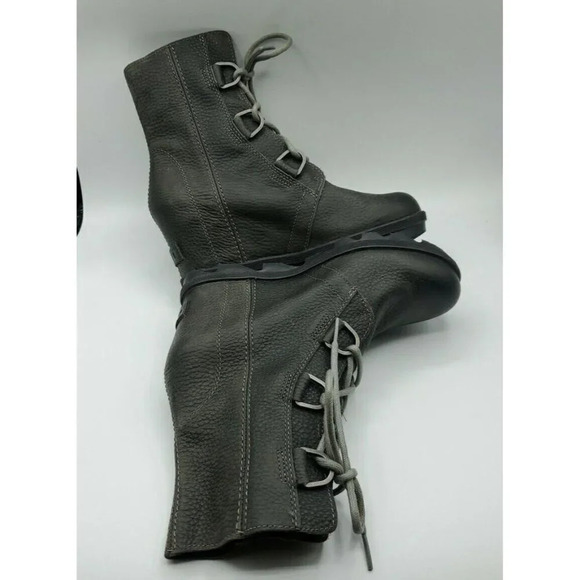 Sorel Joan of Arctic Wedge ii Waterproof Bootie #NL3491-052 in Quarry Size 7 - Picture 8 of 9